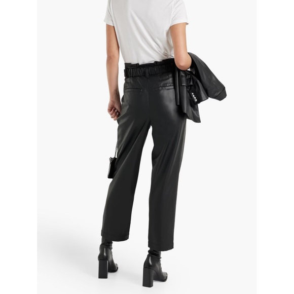 DEREK LAM 10 CROSBY Belted faux leather straight-leg pants - Picture 5 of 7